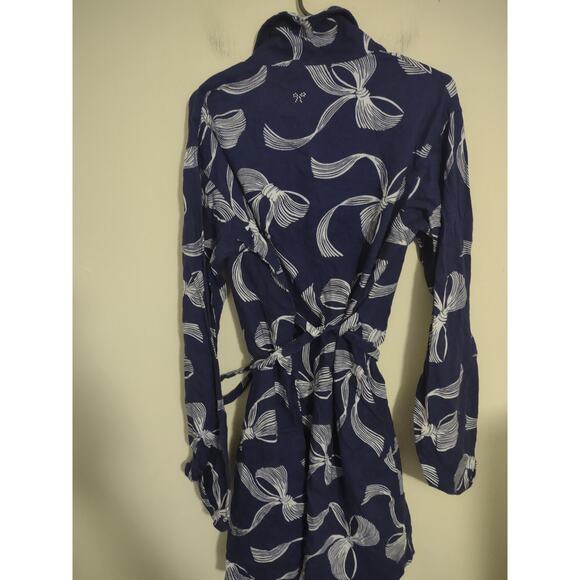 Victoria's Secret Ribbon Print Robe Size M/L Cozy - Picture 6 of 6